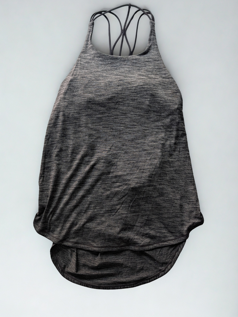 lululemon athletica Gray Strappy Tank Top